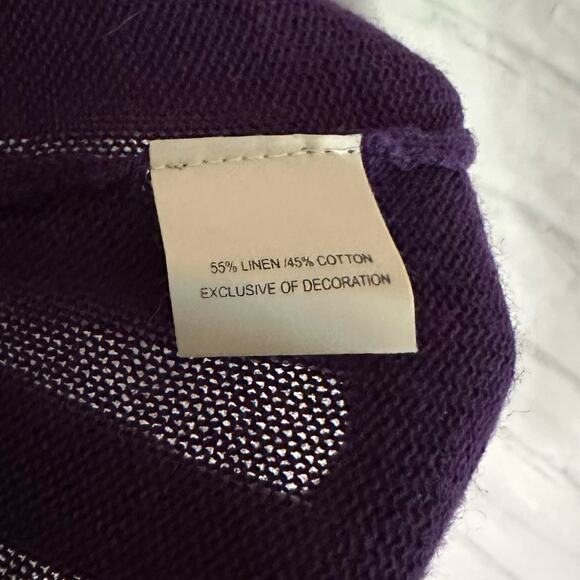 Jennifer Lopez Purple Sleeveless Cardigan with Belt, Medium, NWT - Picture 5 of 6